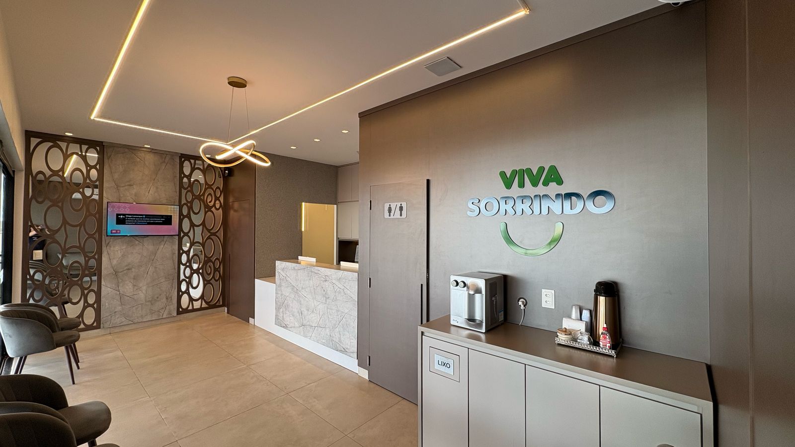 Recepção da unidade Samambaia